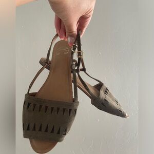 Green sandals